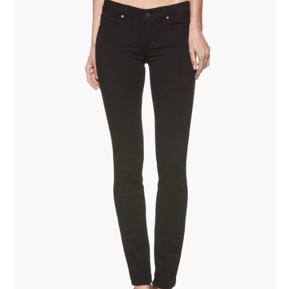 PAIGE Skyline Skinny Black Jeans